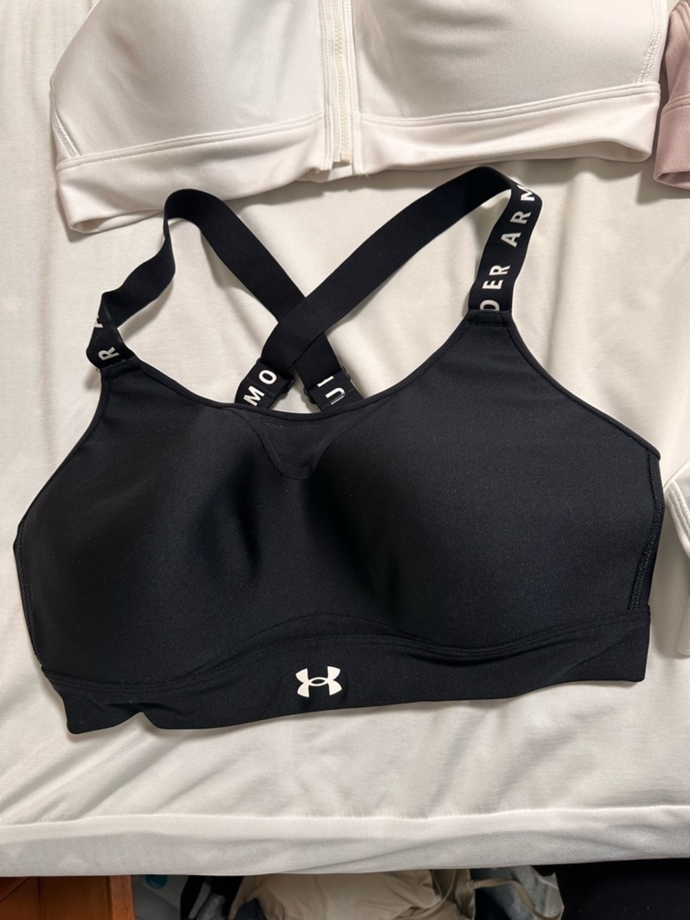 Under Armour 4-Pack Sports Bra Set - Black, White, Blush - Picture 2 of 10
